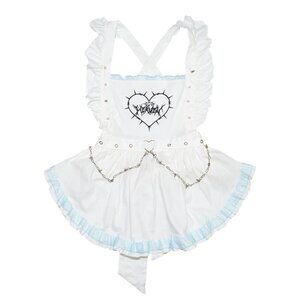 NEW ACDC RAG - Baby Punk Angel Punk White Blue Apron